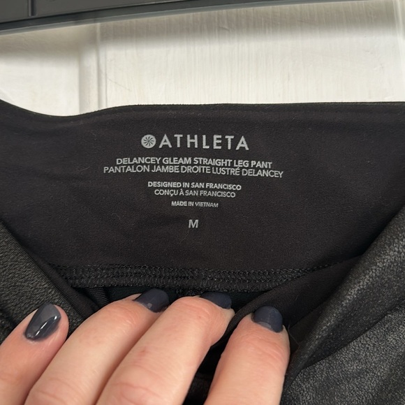 Athleta Delancey Gleam Straight Leg Pant Sizd Medium - Picture 5 of 5
